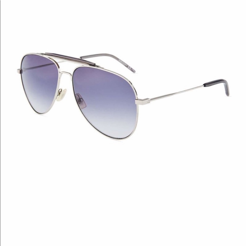 Saint Laurent Metal Aviator Sunglasses